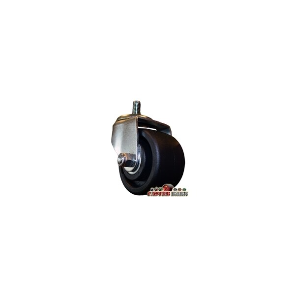 3" LOW PROFILE STEM CASTER, POLYOLEFIN WHEEL, 03 SERIES, PN, 03PO3